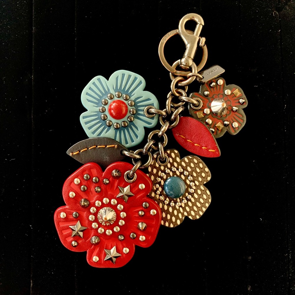 Coach Tea Rose Mix Bag Charm